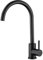 VALAZ Robinet Cuisine Evier | Robinet Mitigeur 360° Swivel, Haute Pression, Economie d'Eau | Installation Facile et Rapide | Laiton, Acier Inoxydable, Noir Mat, Série Misisipi