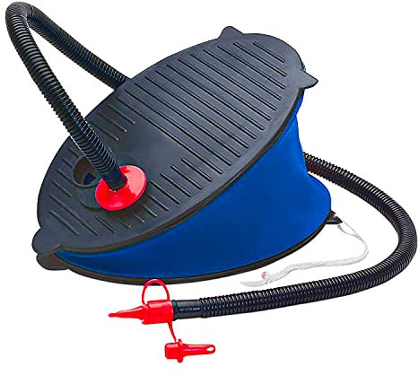 Foot Pump Portable Air Pump for Inflatables | Perfect for Airbed, Inflatable Pool, Mattress, Balloon - Size 28 CM