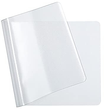Transparente Schreibtischunterlage, wasserdicht, PVC, hitzebeständig, Tischunterlage mit runden Kanten, rutschfeste Schreibunterlage für Home Office, matt, 110 x 50 cm