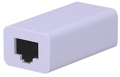 Adaptador Prolongador Cables RJ45 de Red Ethernet Hembra - Hembra Blanco