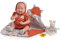 jc toys La Newborn Puppe für Neugeborene, 38 cm, weicher Körper, Kollektion Nature, mit Blumenbekleidung, Schnuller und Plüsch, entworfen in Spanien von Berenguer, 2 Jahre