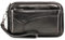 varbeder Herren-Clutch aus Leder mit Kreditkartenfächern, D-schwarz, With Card Slots