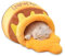 Galatée Katzenbett, Honigtopf Haustierbett, Waschbares Hundebett, Kleines Hundehöhlenbett Haustier Warmes Haus, Schlaf Verbessern, Katzenbett Mit Abnehmbarem Weichen Kissen(Gelb)