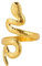 EUEAVAN Personalisierter Schlangen Wickelring Vintage Mode Punk Ring Kleopatra Medusa Schlange Hip Hop Gothic Schmuck Größe Einstellbar Mädchen Frau Mann (gold)