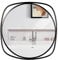 BELLE VOUS Specchio Muro Rotondo Moderno con Cornice Quadrata in Metallo - 48 cm - Specchio Decorativo da Parete Nero per Bagno, Soggiorno e Corridoio - Verticale