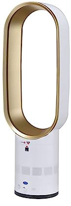 ANAIUCY Ventilateur sans pales - Ions négatifs - Ventilateur sans feuilles - Pivote à 90° - 40,6 cm - Silencieux - Pour bureau, intérieur et maison - Doré