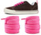 NDTEZUGT Lacci Piatti per Vans Knu Skool, 15 mm di Larghezza Stringhe Lacci Scarpe Spessi di Ricambio in Cotone (Rosa,63/160cm)