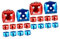 Alasum Spielkarten 20 Stk Würfel Ballon Würfel Aufblasen Babyblaue Luftballons Partydeko Der 90er Riesige Aufblasbare Würfel Zubehör Für Partydekoration Fragezeichen-ballon Babyballons Aluminiumfolie