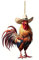 Lustige Huhn Anhänger Niedlicher Acryl Huhn Weihnachtsdeko Cartoon Weihnachtsbaumschmuck Ornament Anhänger Huhn Anhänger Weihnachts Deko Weihnachtsbaum Figuren 2024 Auto Ornament (C, One Size)