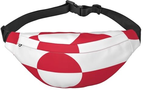 Reisetasche mit Grönland-Flagge, geeignet für Sport, Laufen, Radfahren, Reisen, Angeln, Jungen, große Hüfttasche