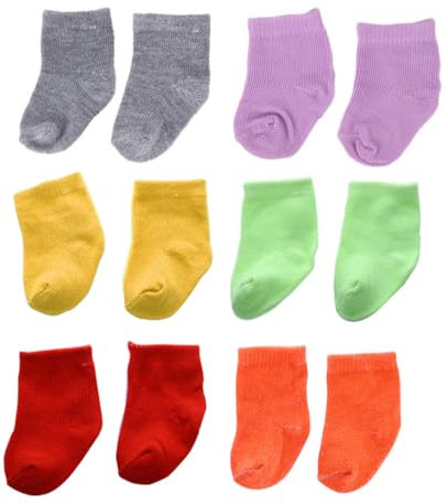 Vaguelly Puppen- -socken 6 Paar Mini-socken Für Puppenhaus- Spielhaus-Requisiten Zubehör