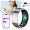 IUHFSIFS Smart Ring 5.Gen【Branchen Nr.1 – 0 Messfehler】& Sportspezifisch Smartring für Damen Herren Schlafen, Herzfrequenz, SpO2, 200 Modi für Android IOS Silver 8#