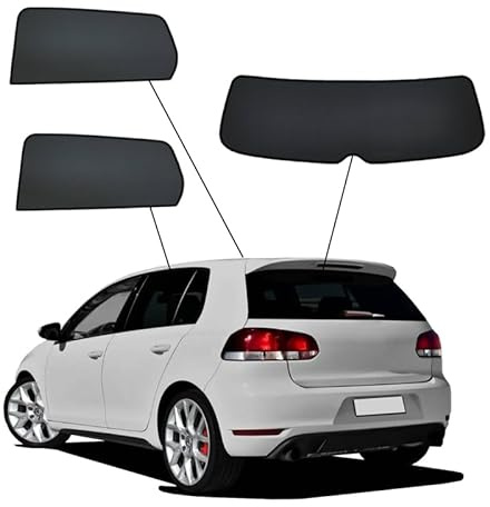 SunClip Sicht- & Sonnenschutz passgenau | kompatibel mit Volkswagen Golf VI HB 5-türer 2008-2012