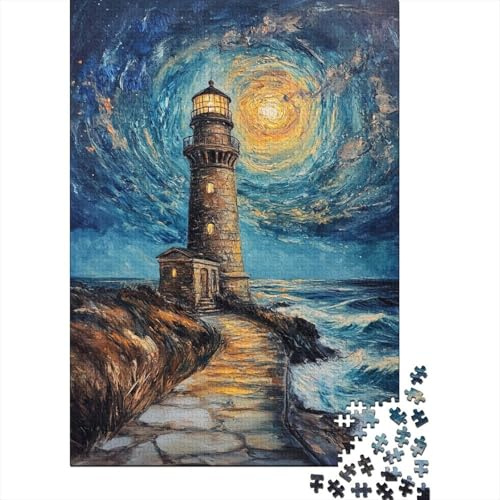 Lighthouse Ocean Sky 1000 Piece Jigsaw Puzzle for Adults Premium Paper
