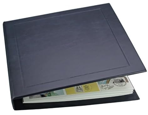 SAFE Maxi-Album Yokama mit 8 Blättern für 96 alte Karten | Blattformat (alte Karten) : 325 x 335 mm | Ringbinder : 405 x 380 x 55 mm