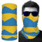 SD3DPrint Ukraine-Flagge Unisex Sturmhaube Gesichtsschal Kopfbedeckung Halstuch Staubmaske Sonne UV-Staub Winddicht 1 Stück