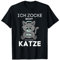 Gamer Katze Games Zocker Pc - Lustiges Gaming Spruch T-Shirt