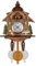 Schwarzwälder Kuckucksuhr aus Echtholz mit BatterieBetriebenem Quarzwerk mit Kuckuckruf und Musikspielwerk Traditionelle Schwarze Wald-Hölzerne Kuckucksuhr Handgefertigte Wanduhr für Familien, Kinder
