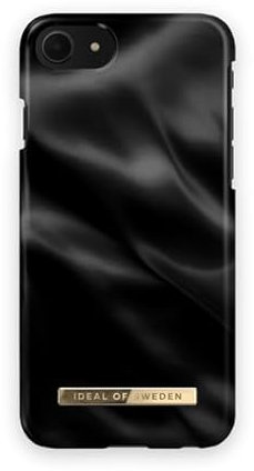 IDEAL OF SWEDEN IDFCSS21-I7-312 - Fashion Case - Black Satin - für Apple iPhone 6(S), Apple iPhone 7, Apple iPhone 8, Apple iPhone SE (2020)
