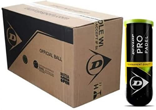 Dunlop Ball Pro Padel Pack (3 x 24) 24 Stück x 3 Kugeln insgesamt 72 Kugeln