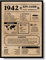 EQUIK PRODUCTS Geburtstagskarte 1942 | Geburtstagsgeschenk für Männer und Frauen | Geburtsjahr 1942 | Vintage Poster | Dekoration und Geschenkidee | Zurück in 1942