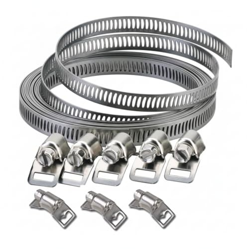 Draper Hose Clamp Jubilee Clip Set 8mm Wide x 3m Long Clamping Band Clamps Clips - 68267C