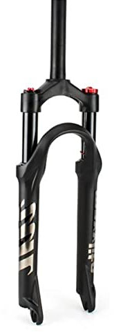 ZECHAO 90mm Reise Fahrrad Federung Vorne Gabel,24inch Air Supension Frontgabel 1-1/8 Manuelle Sperrung 9mm Achse Fahrrad Federgabel