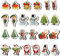 24 Stück Weihnachts Lesezeichen,Magnetlesezeichen,Lesezeichenset,Magnetische Lesezeichen,Lesezeichen Mit Schneemann Weihnachtsbaum Muster,Süßes Lesezeichen,Magnet Magnetische Lesezeichen