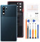SRJTEK pour Huawei P30 Pro Porte de la Batterie Couvercle arrière pour Huawei P30 Pro VOG-L29 Couvercle de la Batterie Boîtier et Remplacement de l'objectif del'appareil Photo (Bleu)