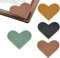 4 Stück Lesezeichen, Herz Leder Lesezeichen, Vintage Buchliebhaber Lesezeichen Handgefertigt Bookmarks Herz Accessoires für Bookmarks Kinder, Personalisiert Lesezeichen