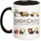 Tazas de cerámica de 325 ml con diseño de gato – El Señor de los Gatos El Señor de los Anillos Merchandise – Taza de café y té de regalo