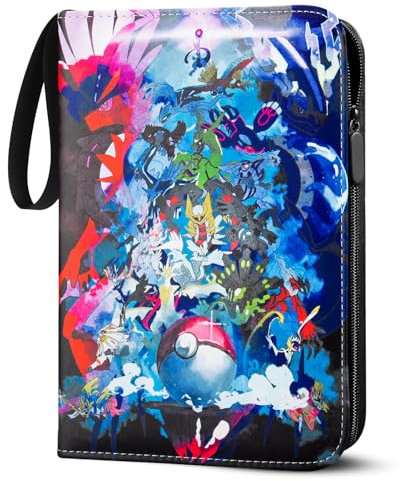 Sammelalbum für Karten, 50 Seiten 400 Karten Kapazität Sammelkarten Album, PU Tragbar Wasserdicht Karten Halter, Karten Heft Ordner Buch