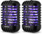 Lampe Anti Moustique 2 Pack, Prise Anti Moustique Tueur de Tue Mouche Electrique, Piège à Insectes UV Électrique d'Intérieur Destructeur d'Insectes pour Mouches, Moustiques, Mites
