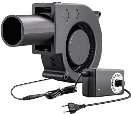 Folpus Ventilatore Ventilatore Motore Soffiante Utilità Robusto DC 12V Facile da Trasportare Doppi Cuscinetti a Sfera Soffiatore d'Aria di Piccole Dimensioni