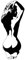 Sexy weibliche Frauen nackt Glas Wandaufkleber Bad Mann Höhle paar Hochzeit Wandtattoo Schlafzimmer Vinyl-XL-69x168cm-Black