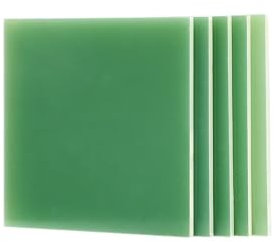 SAJMAKUWLA Epoxy Plate, 1 Stück Epoxidharzplatte, G10 FR4 Glasfaserplatte, hellgrüne Epoxidharzplatte 3240 Epoxidharzplatte, FR-4 Glasfaser 0,5/1/1,5/2/3/4/5 mm dick.(3mm,100x100mm)