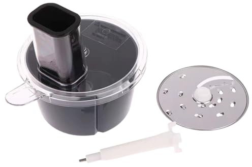 meistermix Coupix Gemüseschneider für Thermomix TM5 TM6-Grau Multifunktionale Küchenmaschinen Zubehör mit Schäler und Schneider Aufsätzen, effizientes Schneiden Zubereiten in der Heimküche