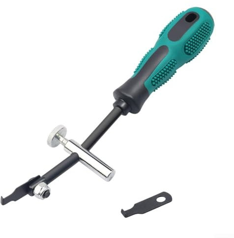 Wellentyp Dichtungsabzieher 58430 mit verstellbarem Haken für Auto Motorrad Effizientes Demontagewerkzeug Grün