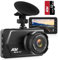 AQV Dashcam Auto 1080P FHD mit 32GB SD-Karte Autokamera 3 Zoll IPS Bildschirm, Loop-Aufnahme, G-Sensor, Super Nachtsicht, WDR, 170° Weitwinkel, Parküberwachung und Bewegungserkennung
