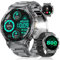 HIRREO Orologio Smartwatch da Uomo Poligonale con 800 mAh 900 Ore Batteria Torcia Chiamata Notifica 10ATM Impermeabile Resistente Militare Frequenza Cardiaca 100+ Modalità Sportive Android iOS