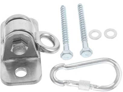 Toddmomy Swing Hammock Frame Hardware Kit Heavy Duty Swing Hook for Porch Garden Ceiling Mounting Pole Hanging Bracket Hook