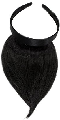 WIG ME UP - HA073T-3 Toller Clip-in Pony mit Haarreif für besonders natürliche Wirkung, Dunkelbraun (3)