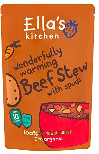 Ella's Kitchen Organic Wonderfully Warming Beef Stew with Spuds, 190g