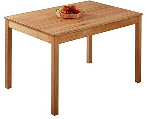 Krok Wood Esstisch Tomas aus Massivholz (Buche, 110 x 75 x 75 cm)
