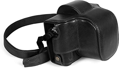 MegaGear MG2010 Ever Ready Genuine Leather Camera Case Compatible with Nikon Z fc (16-50mm) (Black)