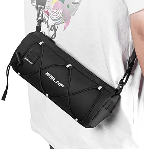 Youding Fahrradkoffer, wasserdicht, in Rollform, tragbar, Zubehör, Radsport, professionelle Tasche, Vordertasche, Aufbewahrung, Rahmen für Fahrradfahren