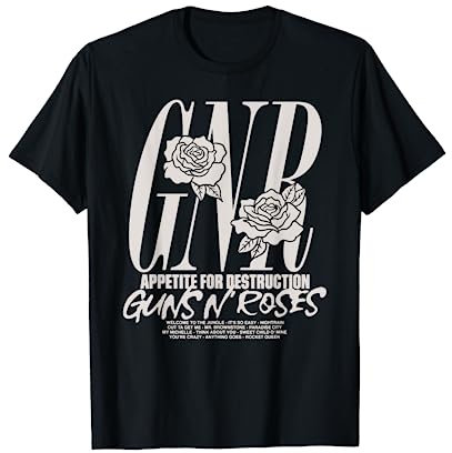 Pistes officielles Guns N' Roses Appetite T-Shirt