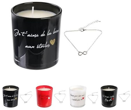 CMP Kerze mit Schmuck Überraschung Worte der Liebe - You and Me, C'est Le Big Love