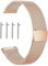 KUBFDL Edelstahl Mesh Uhrenarmband 14mm 16mm18mm 20mm 22mm 24mm Armband Magnetverschluss Schnellverschluss Smartwatch Ersatzarmbänder für Damen Herren