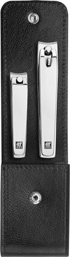 ZWILLING Classic INOX Nagelknipser Set 2tlg. im Lederetui schwarz 85mm + 65mm Maniküre Pediküre